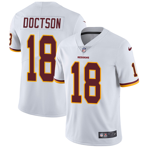 Nike Redskins #18 Josh Doctson White Men's Stitched NFL Vapor Untouchable Limited Jersey - Click Image to Close
